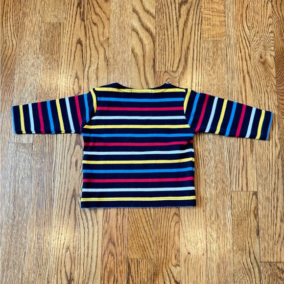 WEEK-END À LA MER Long Sleeve Navy Shirt with stripes - 6M - Picture 4 of 4